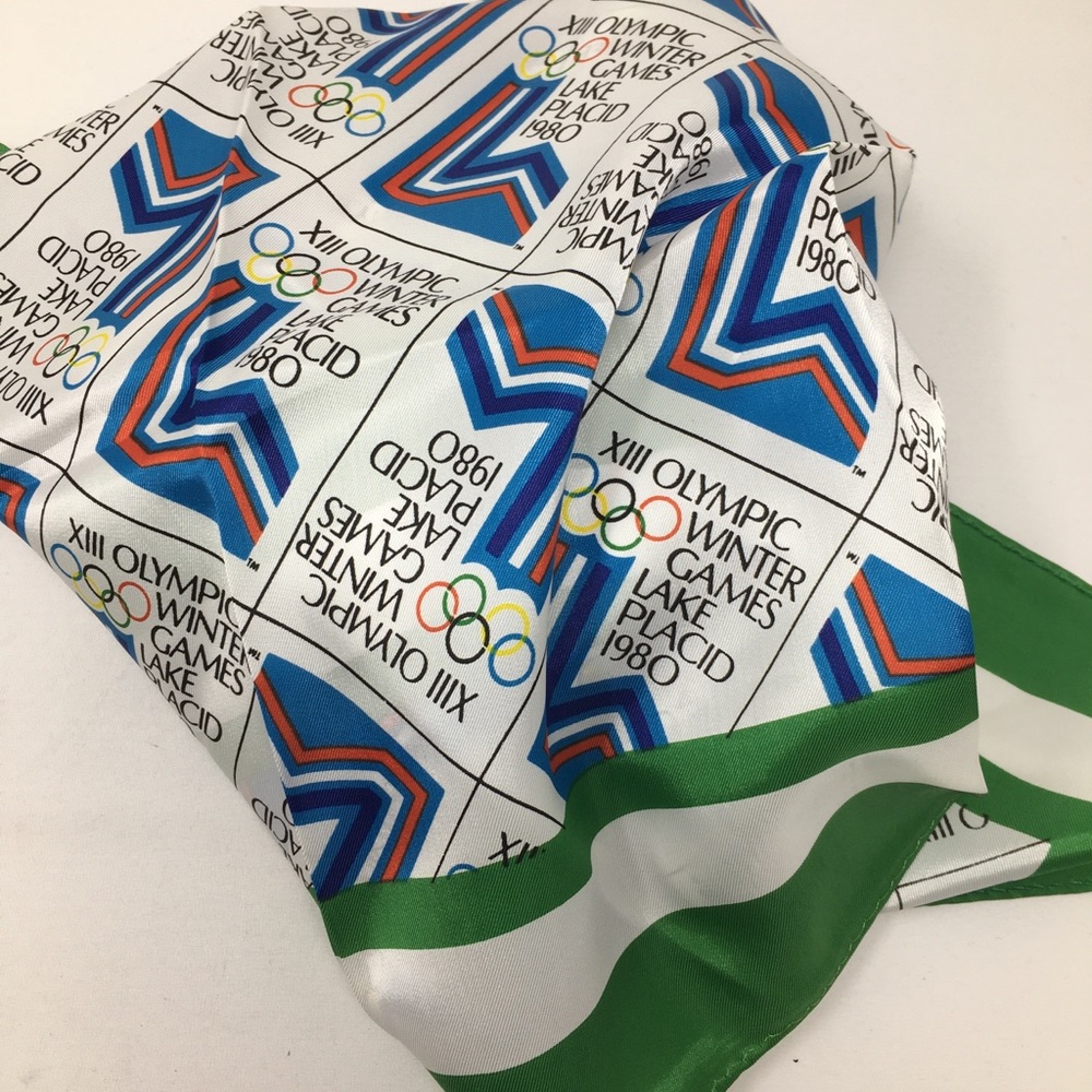 XIII Winter Games Lake Placid 1980s official scarf